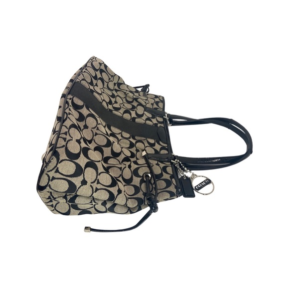 Coach Carryall Signature Stripe Drawstring Purse F28501 - Picture 3 of 15